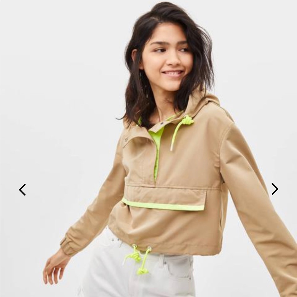 Bershka cropped pouch pocket jacket